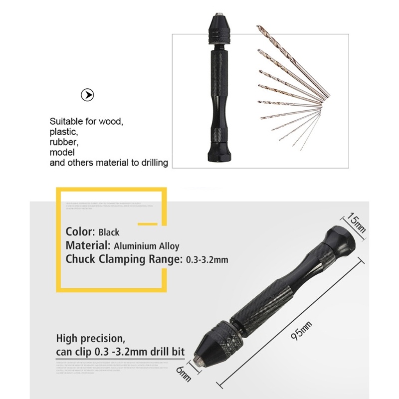 Micro Mini Hand Drill Bits Set - Woodworking Resin review and price