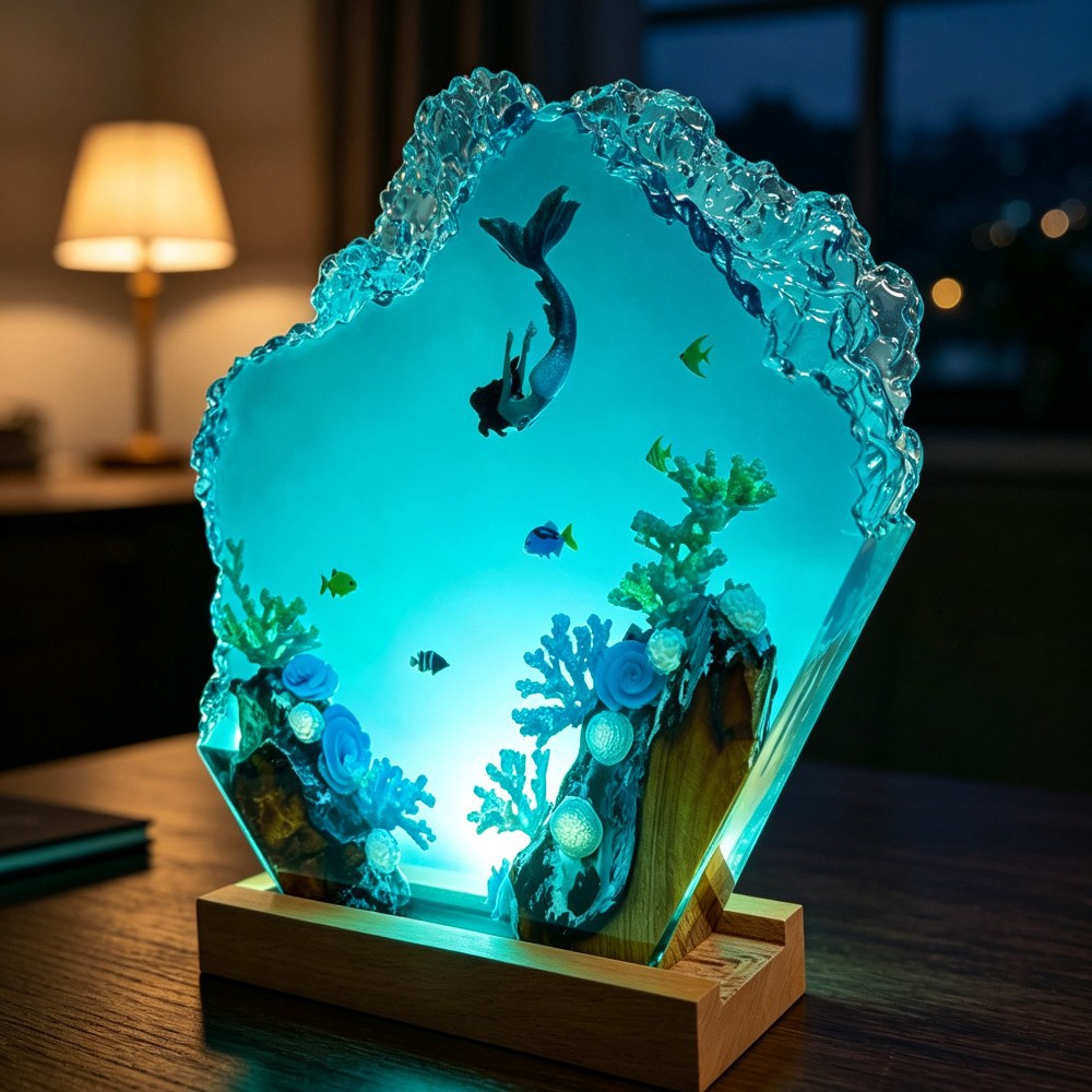 Deep Sea Mermaid Epoxy Sculptu - Woodworking Resin review and price