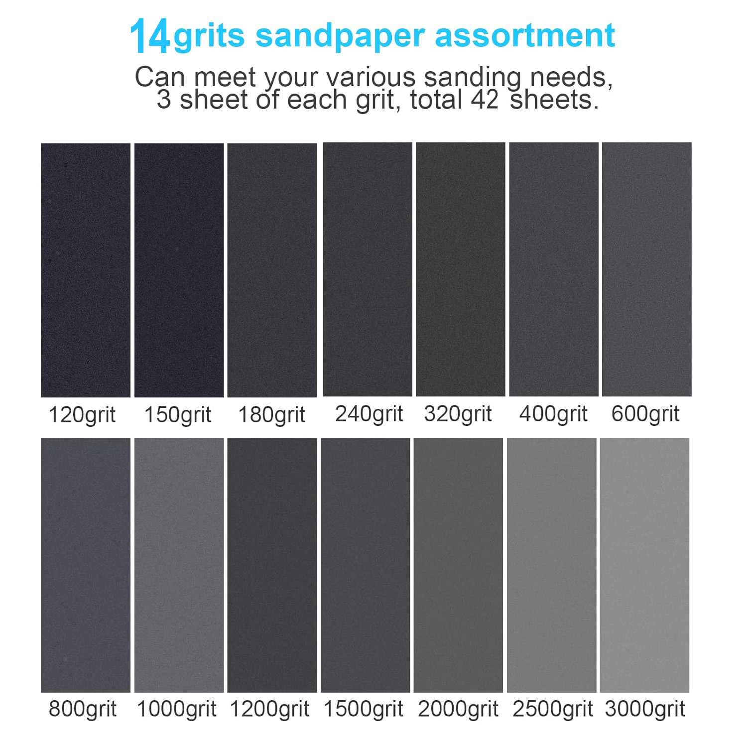 42Pcs Dry Wet Sandpaper Set, 1 - Wood Chisel Set review and price