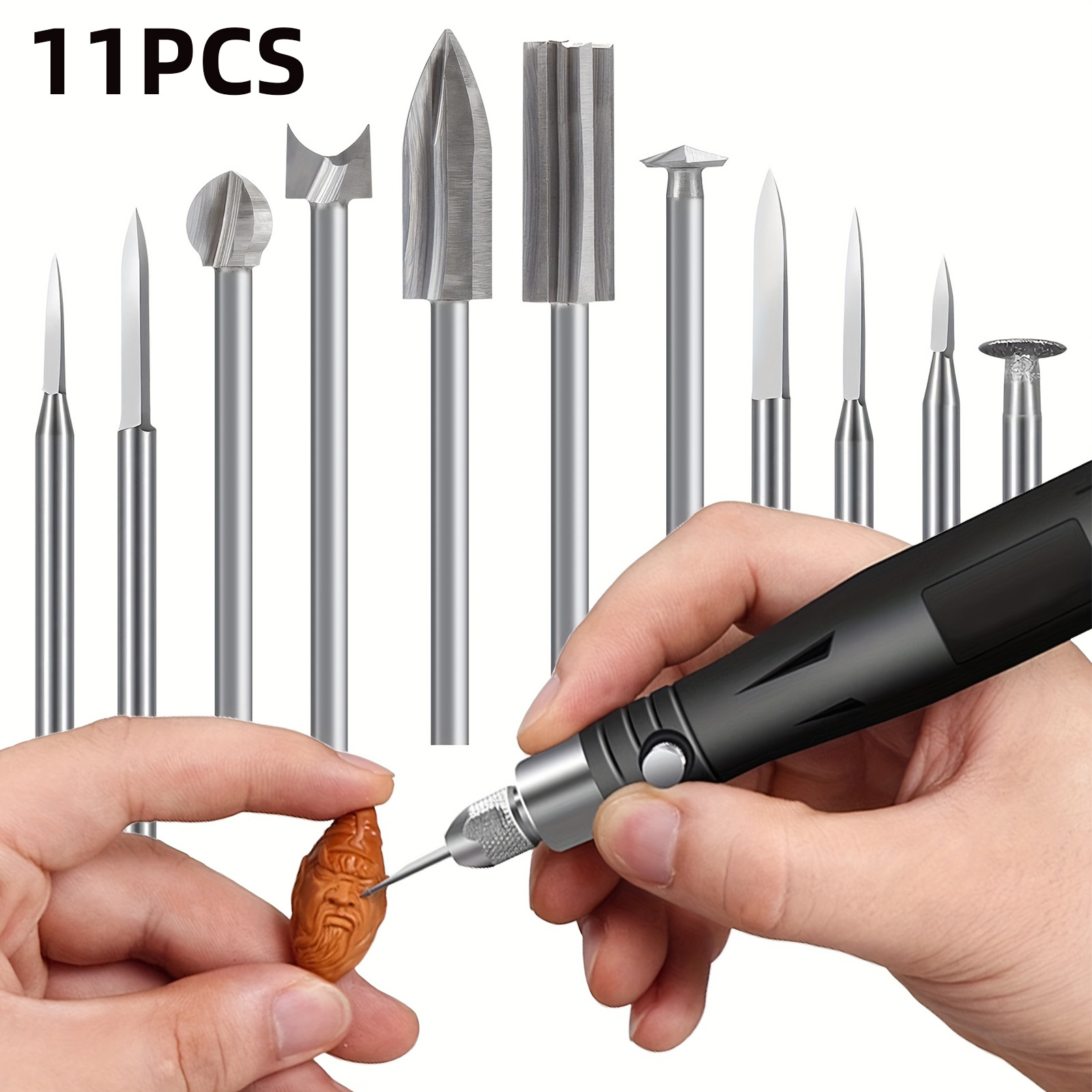 11PCS HSS Engraving Drill Bits - Wood Chisel Set review and price
