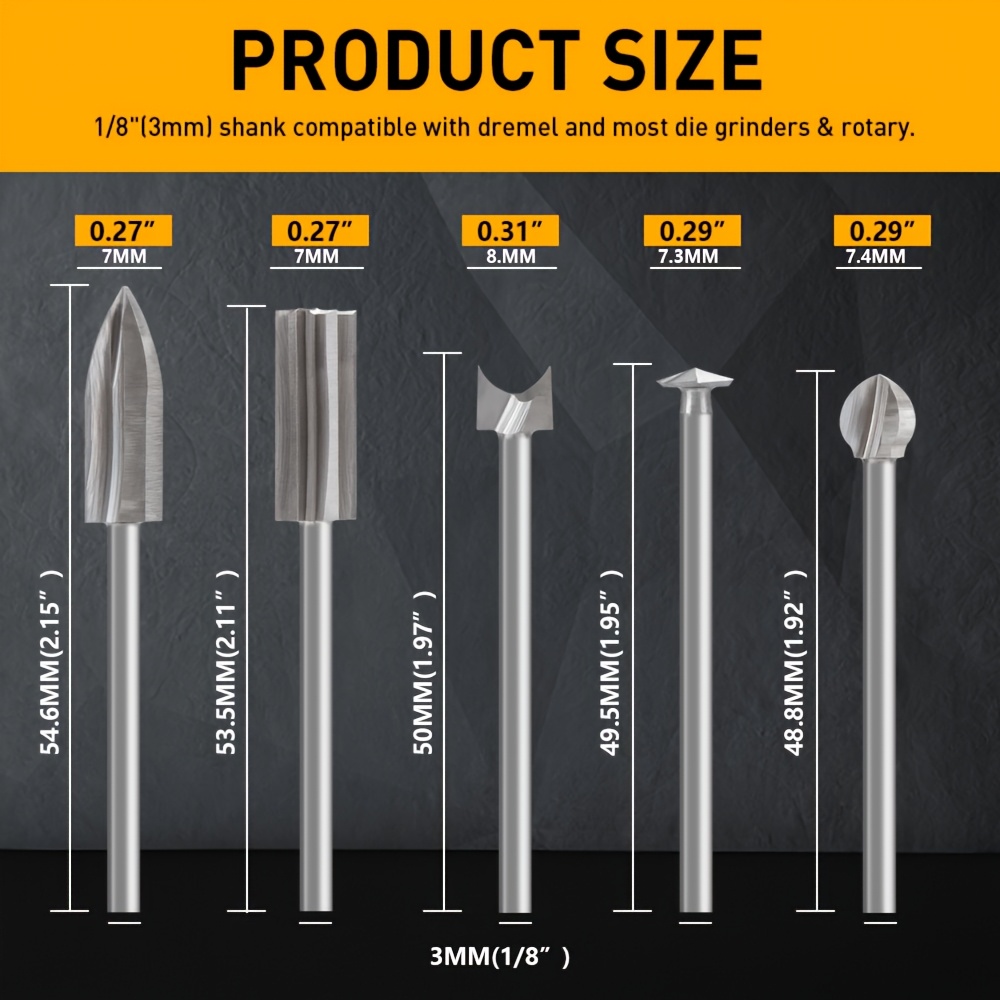 11PCS HSS Engraving Drill Bits - Wood Chisel Set review and price