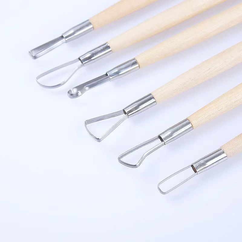 6PCS wooden handle wax pottery - Wood Chisel Set review and price